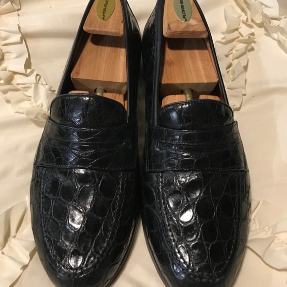 salvatore ferragamo alligator shoes